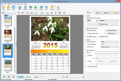 Photo Calendar Creator 12.0 screenshot