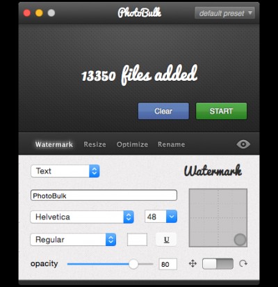 PhotoBulk for Mac 2.1 screenshot