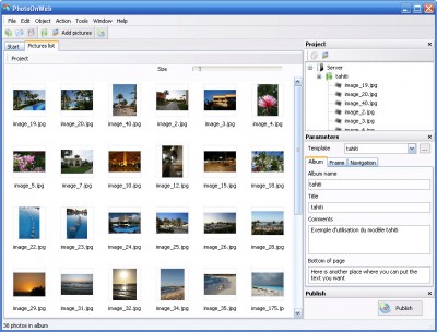 PhotoOnWeb Album Creator 0.9.6.1 screenshot