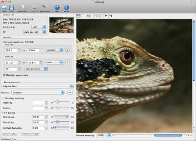 PhotoZoom Pro for Mac 7.1.0 screenshot