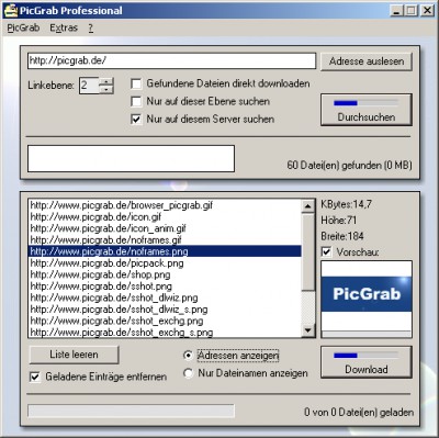 PicGrab 2.8 screenshot