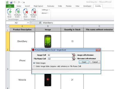 Picture Manager For Excel 2.0 screenshot