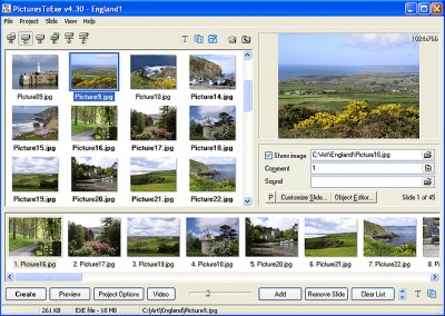 PicturesToExe 4.48 screenshot