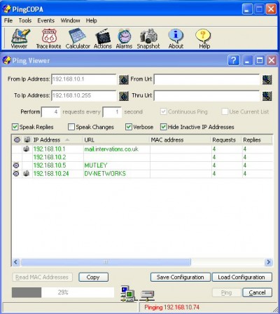PingCOPA Ping and Traceroute 1.01 screenshot