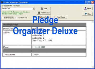 Pledge Organizer Deluxe 4.11 screenshot