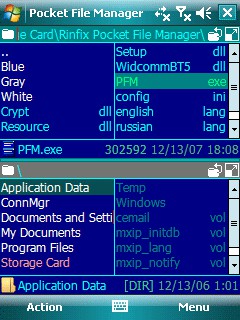 Pocket File Manager 1.3 screenshot