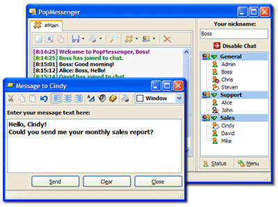 PopMessenger 1.62.3 screenshot