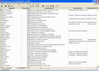 Portuguese Italian  Database 1.0 screenshot