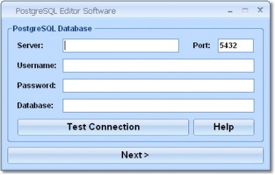 PostgreSQL Editor Software 7.0 screenshot