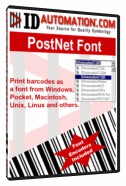 Postnet and Intelligent Mail Barcode Fonts 7.11 screenshot