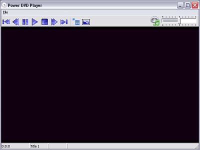 Power DVD Player 1.0 screenshot