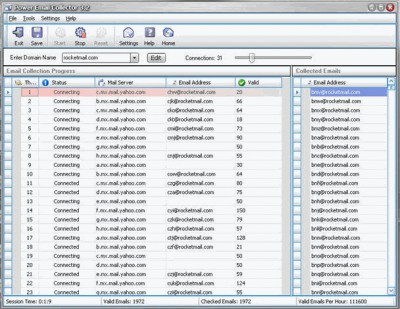 Power Email Collector 3.3 screenshot