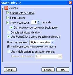 PowerClick 1.2 screenshot