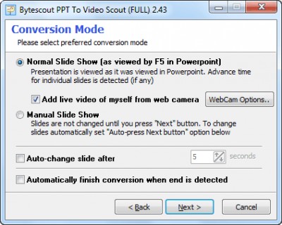 PPT To Video Scout 2.50.51 screenshot