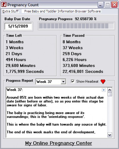 Pregnancy Count 6.0 screenshot
