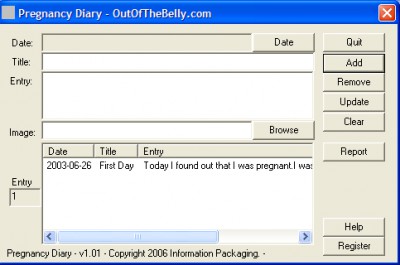 Pregnancy Diary 1.01 screenshot