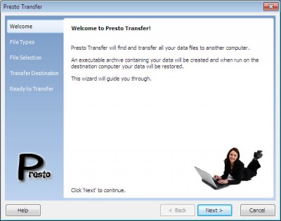 Presto Transfer IE 3.42 screenshot