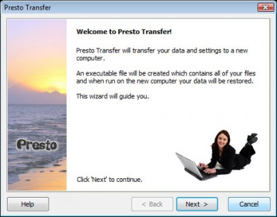 Presto Transfer PowerPoint 3.42 screenshot