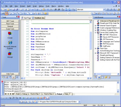 PrimalScript 4.1 screenshot
