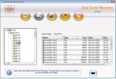 Professional iPod Data Recovery 9.0.1.5 screenshot