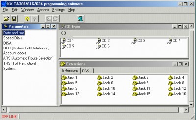 Programmator for Panasonic KX-TA308/616/624 1.01.02 screenshot