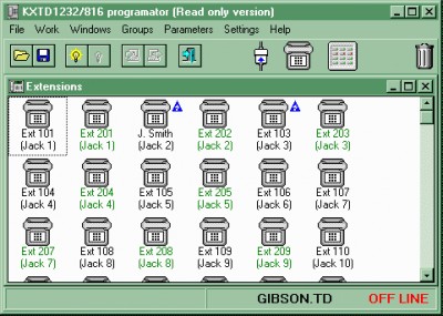 Programmator for Panasonic KX-TD1232/816/308 1.29.30 screenshot