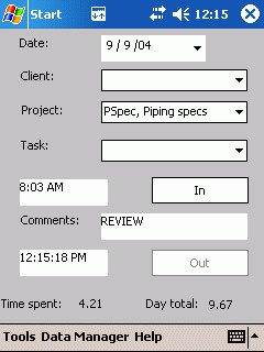 Project Clock CE 3.00 screenshot