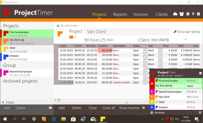 Project Timer 3.6.0.0 screenshot