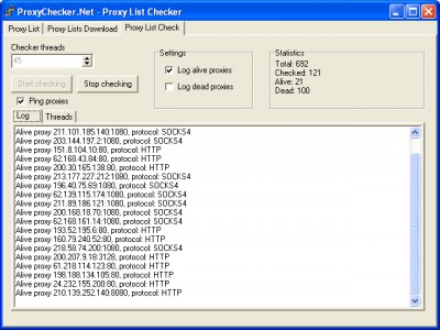 ProxyChecker.Net (1.0.0.23) 1.0.0.23 screenshot