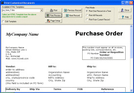 Purchase Order Organizer Pro 3.2b screenshot