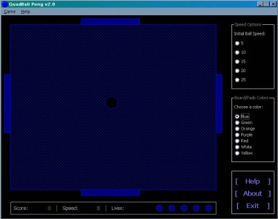 QuadBall Pong 2.0 screenshot