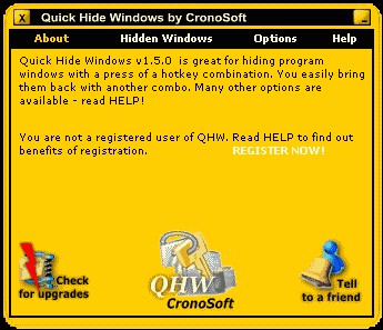 Quick Hide Windows 1.8.7 screenshot