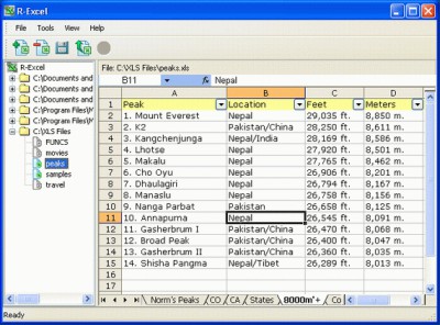 R-Excel Recovery 1.2 screenshot