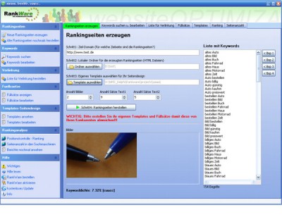 RankWare 19.0.1 screenshot