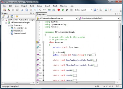 Ranorex 1.5.0 screenshot