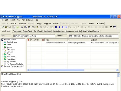 Rapid Email Support 1.0 screenshot
