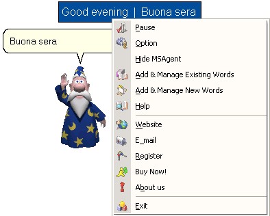 Recite Italian Words 2.8 screenshot