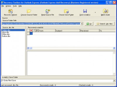 Recovery Toolbox for Outlook Express 1.1.11 screenshot