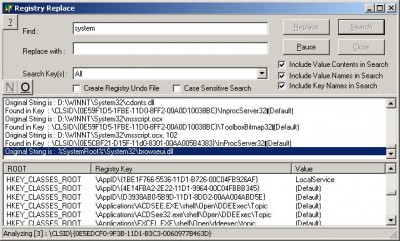 Registry Replacer 1.310 screenshot