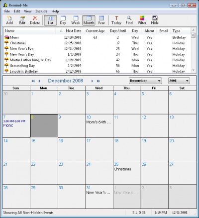 Remind-Me with Outlook Sync 7.6 screenshot