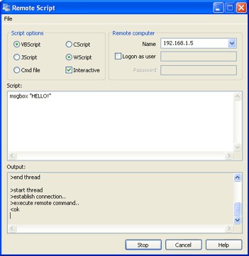 Remote Script 1.0 screenshot