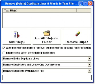 Remove (Delete) Duplicate Lines & Words In Multipl 7.0 screenshot