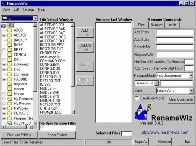 RenameWiz 3.4.2 screenshot