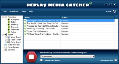 Replay Media Catcher 5.0.1.54 screenshot
