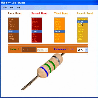 Resistor Color Bands 1.0 screenshot