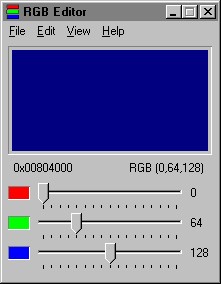 RGB Editor 2000 4.0 screenshot