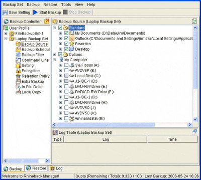 Rhinoback 2007 R2 screenshot