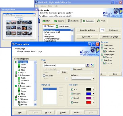 Right WebGallery Pro 2.6 screenshot