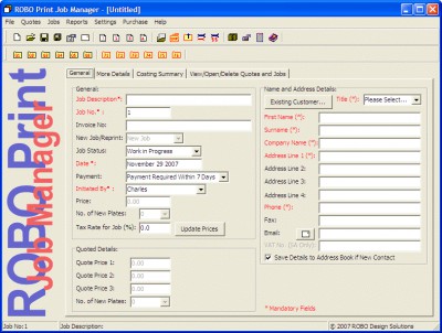 ROBO Print Job Manager 3.2.0 screenshot