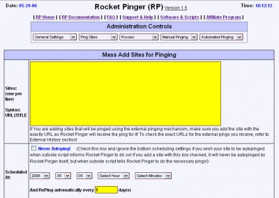 Rocket Pinger 1.5 screenshot